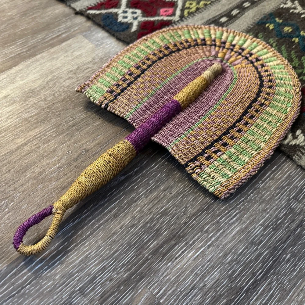 Natural Woven African Bolga Fan Handmade from Whole Foods